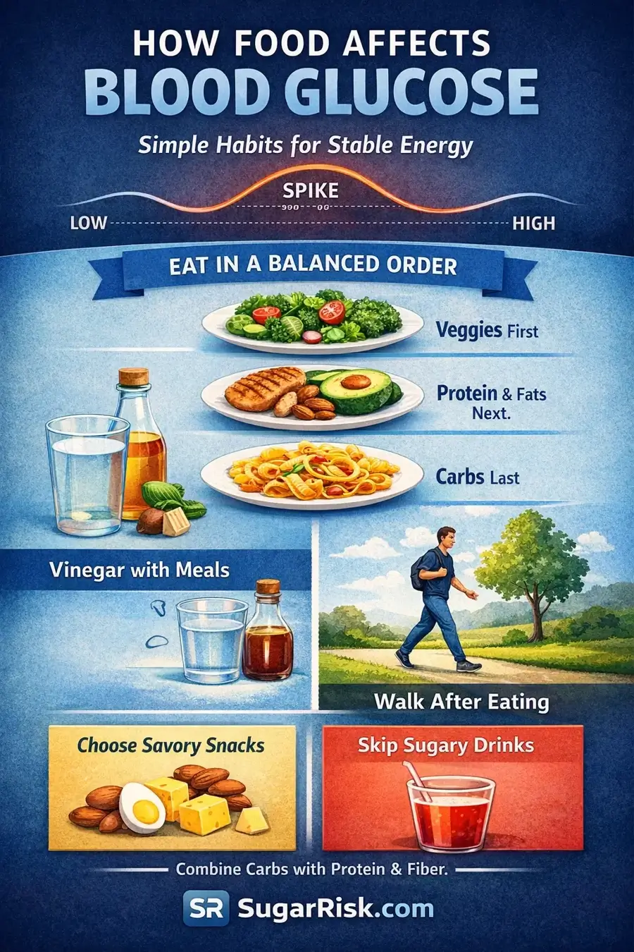 How food affects blood glucose and post-meal blood sugar levels